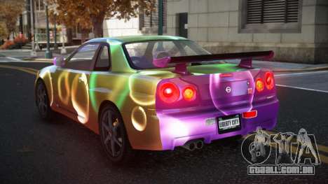 Nissan Skyline R34 Gaselly S2 para GTA 4