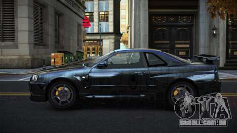 Nissan Skyline R34 Gaselly S14 para GTA 4