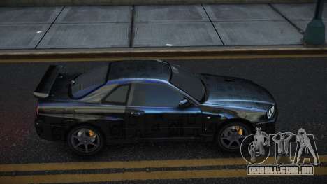 Nissan Skyline R34 Gaselly S14 para GTA 4
