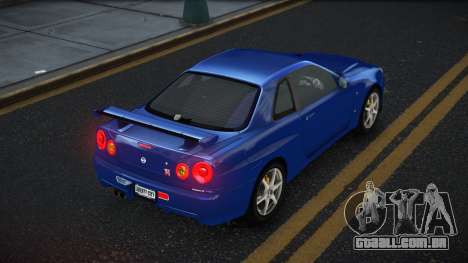 Nissan Skyline R34 Gaselly para GTA 4