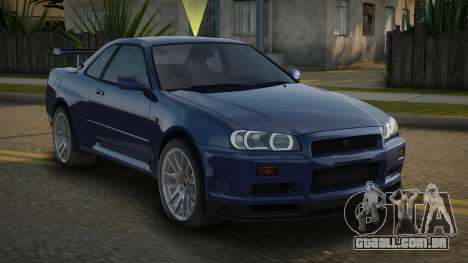 Nissan Skyline GT-R R34 99th para GTA San Andreas