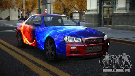 Nissan Skyline R34 Gaselly S7 para GTA 4