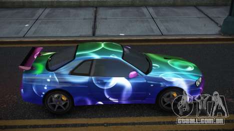 Nissan Skyline R34 Gaselly S2 para GTA 4