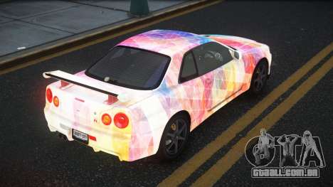 Nissan Skyline R34 Gaselly S12 para GTA 4