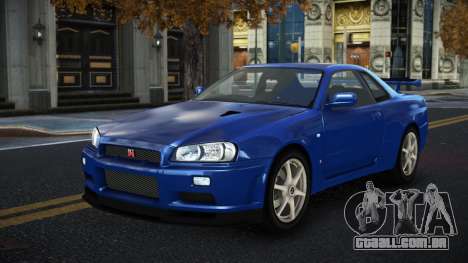 Nissan Skyline R34 Gaselly para GTA 4