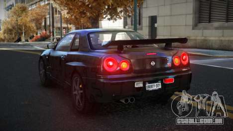Nissan Skyline R34 Gaselly S14 para GTA 4