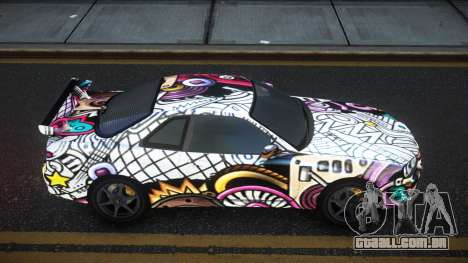 Nissan Skyline R34 Gaselly S8 para GTA 4