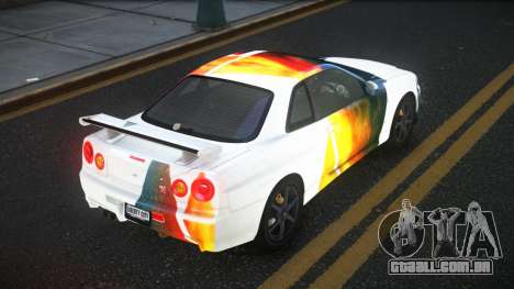 Nissan Skyline R34 Gaselly S9 para GTA 4