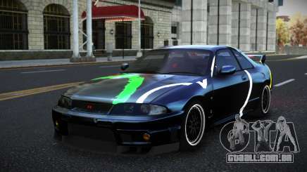 Nissan Skyline R33 Hacoley S14 para GTA 4