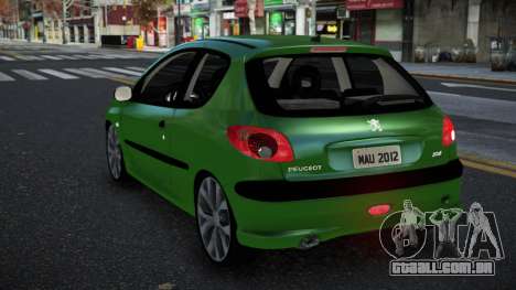 Peugeot 206 Kiwkir para GTA 4
