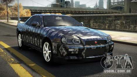 Nissan Skyline R34 Nehgan S6 para GTA 4