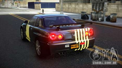 Nissan Skyline R34 Calosca S2 para GTA 4