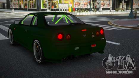 Nissan Skyline R34 Uwah para GTA 4
