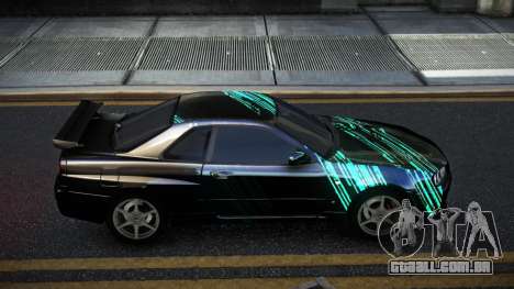 Nissan Skyline R34 Calosca S1 para GTA 4