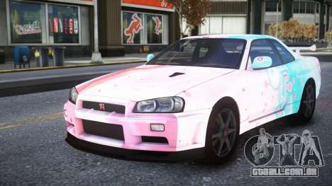 Nissan Skyline R34 Owyna S4 para GTA 4