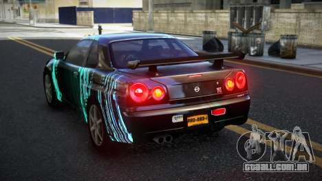 Nissan Skyline R34 Calosca S1 para GTA 4