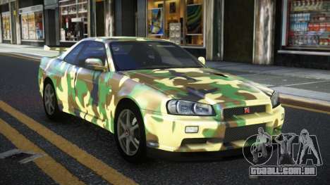 Nissan Skyline R34 Calosca S12 para GTA 4
