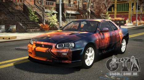 Nissan Skyline R34 Nehgan S14 para GTA 4