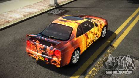 Nissan Skyline R34 Nehgan S14 para GTA 4