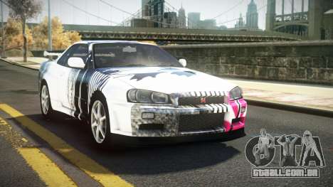 Nissan Skyline R34 Nehgan S10 para GTA 4