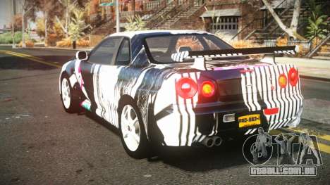 Nissan Skyline R34 Nehgan S10 para GTA 4