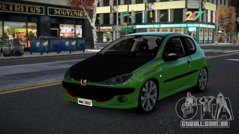 Peugeot 206 Kiwkir para GTA 4