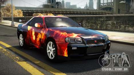 Nissan Skyline R34 Nehgan S9 para GTA 4