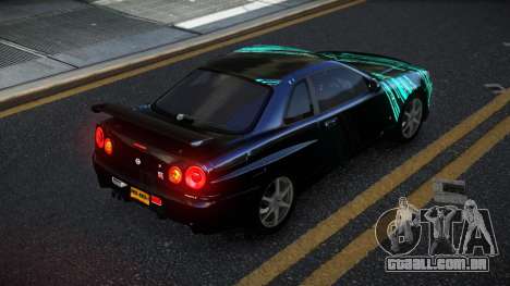 Nissan Skyline R34 Calosca S1 para GTA 4