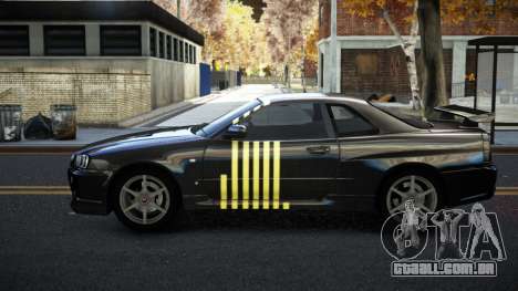 Nissan Skyline R34 Calosca S2 para GTA 4