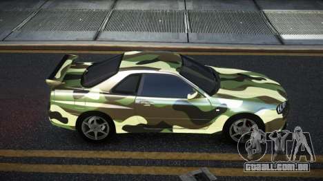 Nissan Skyline R34 Calosca S11 para GTA 4