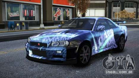 Nissan Skyline R34 Owyna S3 para GTA 4