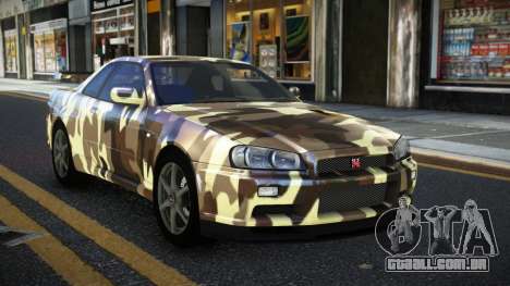 Nissan Skyline R34 Calosca S7 para GTA 4