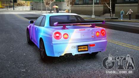 Nissan Skyline R34 Owyna S8 para GTA 4
