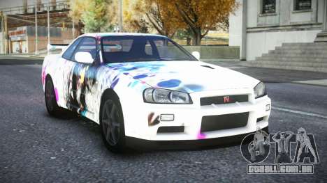 Nissan Skyline R34 Owyna S11 para GTA 4
