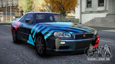 Nissan Skyline R34 Owyna S9 para GTA 4