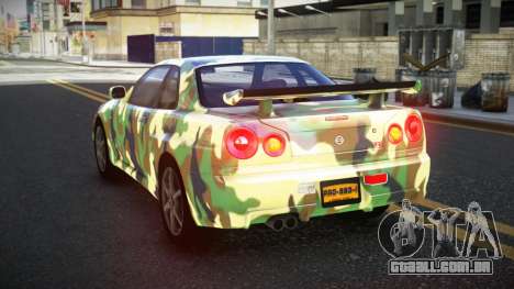 Nissan Skyline R34 Calosca S12 para GTA 4