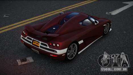 Koenigsegg CCXR Cilzoqufo para GTA 4