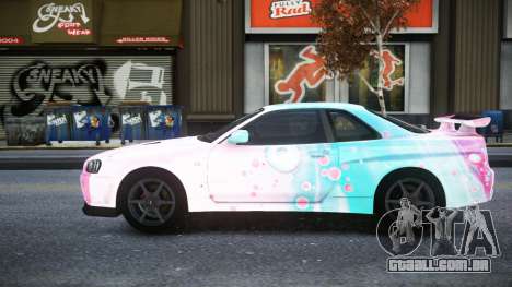 Nissan Skyline R34 Owyna S4 para GTA 4