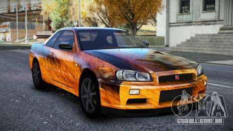 Nissan Skyline R34 Owyna S7 para GTA 4