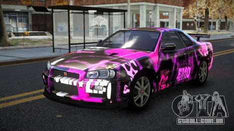 Nissan Skyline R34 Calosca S13 para GTA 4