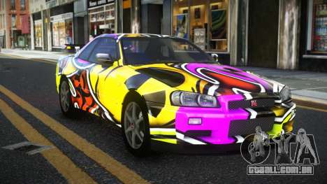 Nissan Skyline R34 Calosca S10 para GTA 4