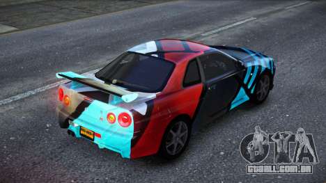 Nissan Skyline R34 Owyna S9 para GTA 4
