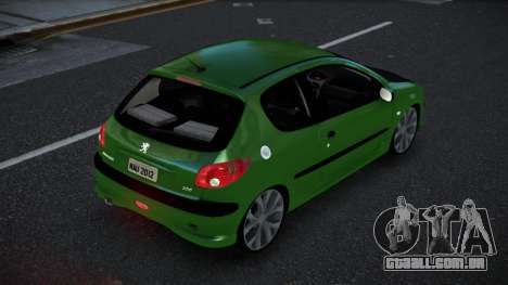 Peugeot 206 Kiwkir para GTA 4