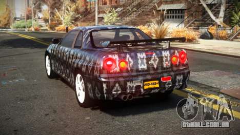 Nissan Skyline R34 Nehgan S6 para GTA 4