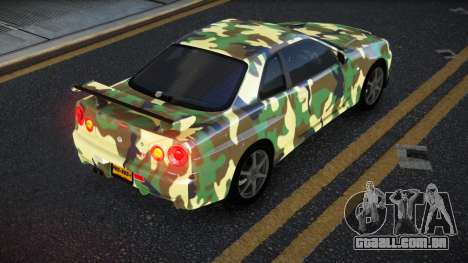 Nissan Skyline R34 Calosca S12 para GTA 4