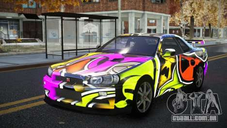 Nissan Skyline R34 Calosca S10 para GTA 4
