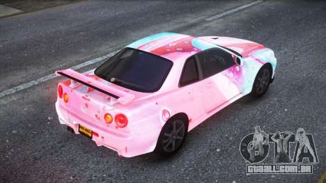 Nissan Skyline R34 Owyna S4 para GTA 4