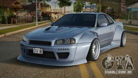 Nissan Skyline R34 GT-R Widebody Mk.X para GTA San Andreas