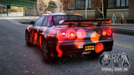 Nissan Skyline R34 Owyna S6 para GTA 4