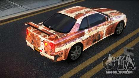 Nissan Skyline R34 Calosca S6 para GTA 4